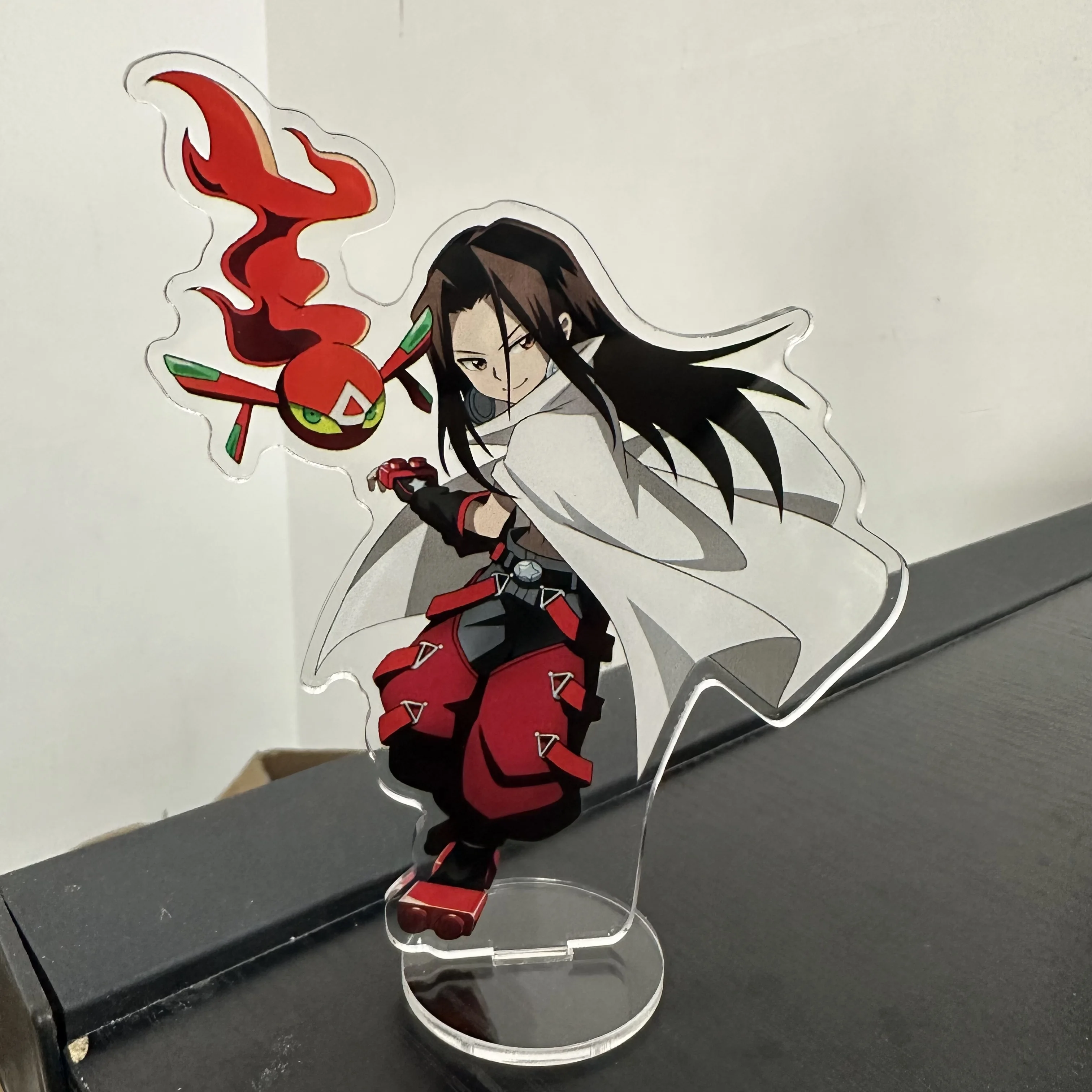 15CM Anime SHAMAN KING Figures Yoh Asakura Acrylic Stands Asakura Hao Character Model Plate Desk Decor Standing Sign Fans Gifts