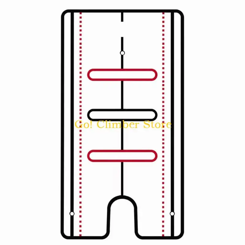 Q84C Putting Strokes Guide Board for Home Golf Use with Acrylic Alignment Guide