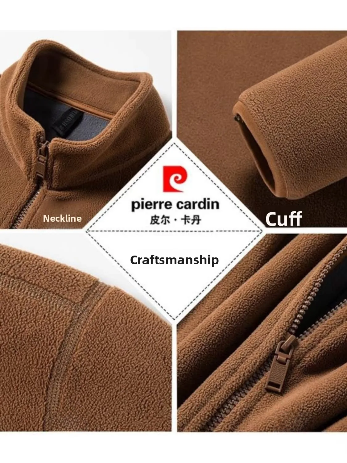 

Men's Fce Jaet Zip up Sweatirt Outerwear Warm Casual Sle Autumn Winter Faion Ci Loose Fit Long Sve Stand Collar