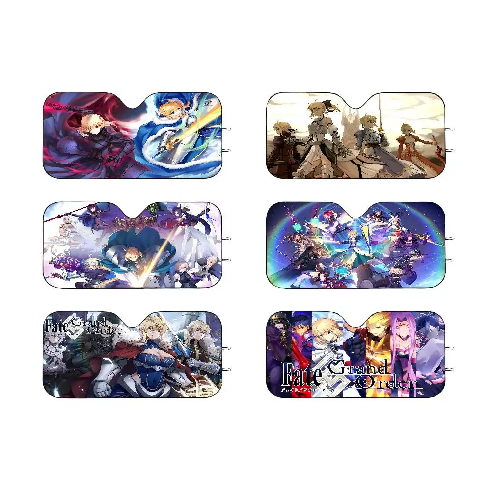 

Games Fate Grand Order Car Front Window Visor Sun Visor Sunscreen Curtain Sunshades Reflector Anti UV Protector