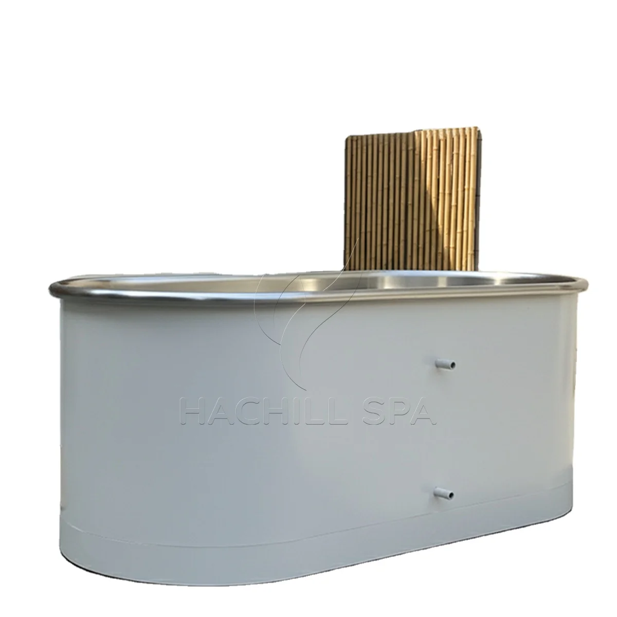 Luxury Design Custom Laydown Ice Bath Tub 304SS Ice Bath Tub White Painting For Bathroom Outdoor Cold Plunge Tub