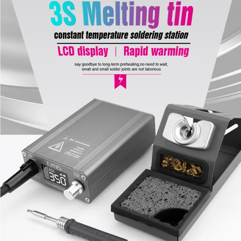 C245 Soldering Station with Exclusive Heating System Heats Up to 350°C in 3S for Electronics and Circuit Board Welding Equipment
