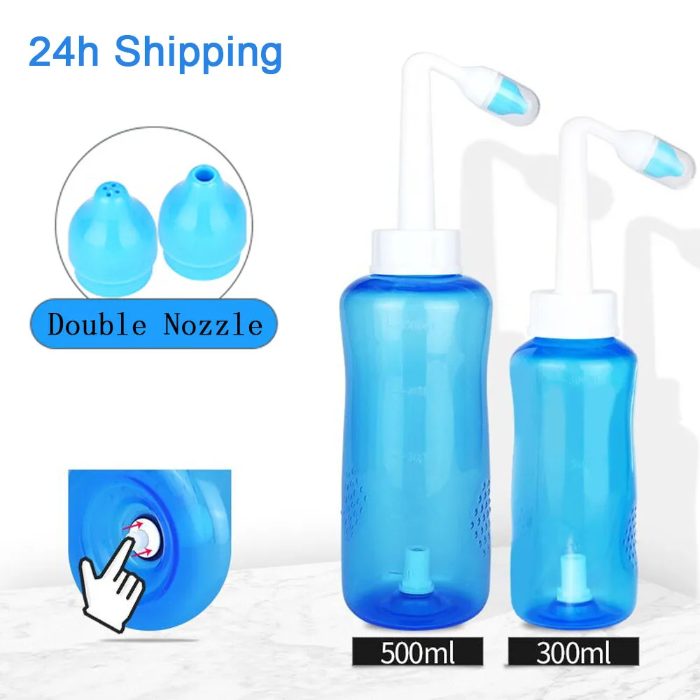 Nose Wash Cleaner Nasal Irrigator Rinse Bottle Nose Protector Avoid Allergic Rhinitis Adults Children Neti Pot 300ML 500ML