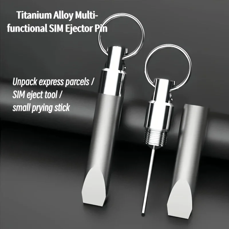 4PCS/5PCS Universal Titanium EDC Keychain Tool, Phone Sim Pin, Router Reset Pin, Mail Opener