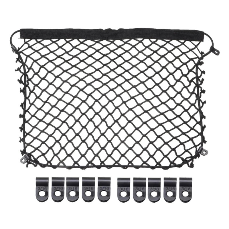 

Motorbike for Carrier Cargo Net 14.7''x 9.8'' 10 Clips Stretch Mesh Net for F650GS F700GS F750GS F800GS R850GS Dropship