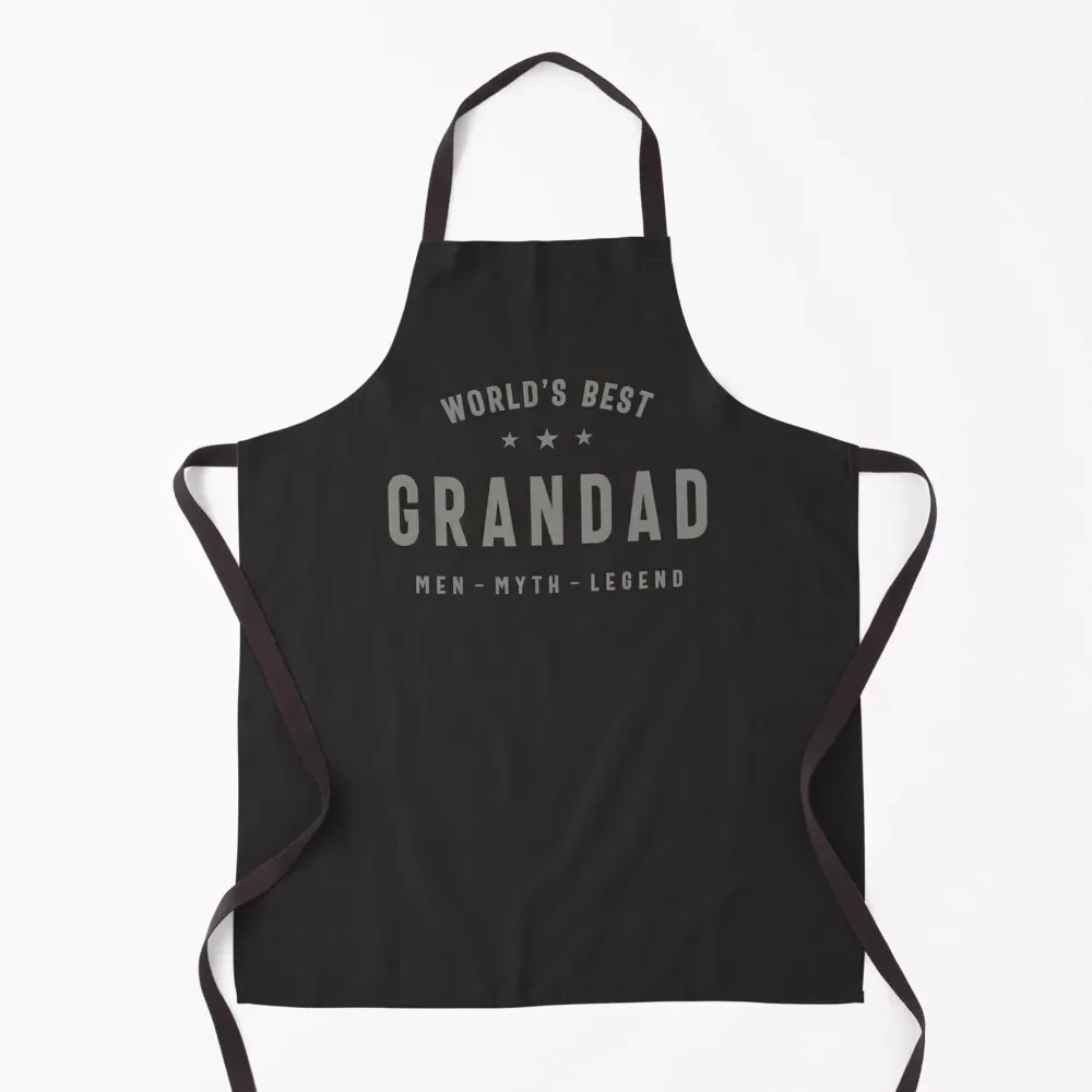

Mens World's Best Grandad - Dad Grandpa Apron Kitchen Items For Home For Cosmetologist Kitchenware For Men Apron