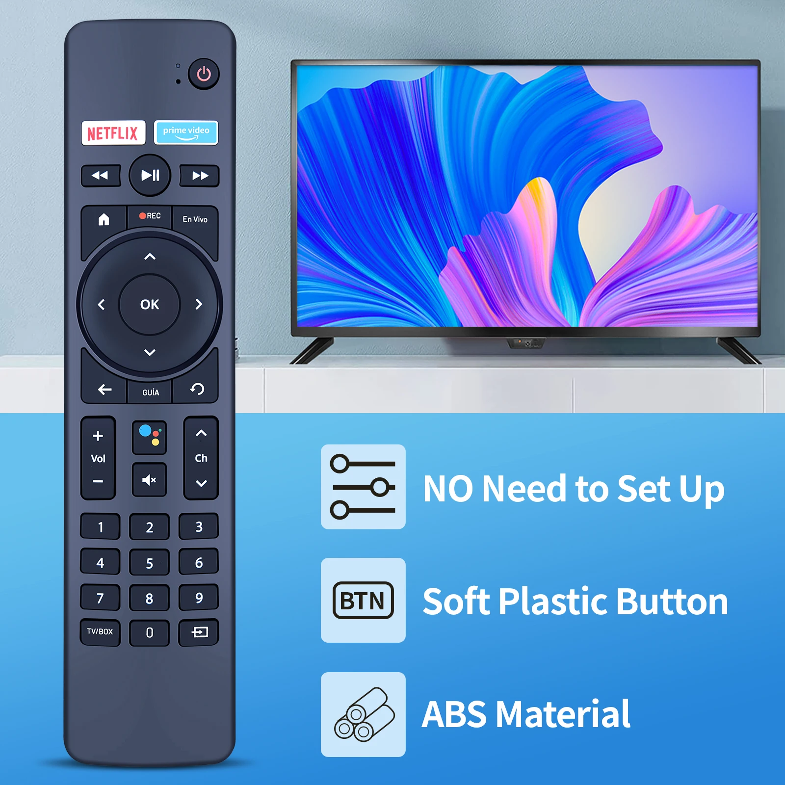 新しいリモコン entel T4HU2206 35KB ボリビア使用