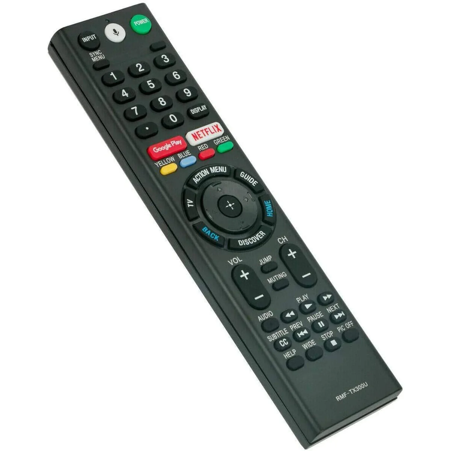 

RMF-TX300U Voice Replace Remote Control for Sony Smart TV LED 4K Ultra HDTV 149331811 XBR-43X800E XBR-49X800E XBR-55X800E