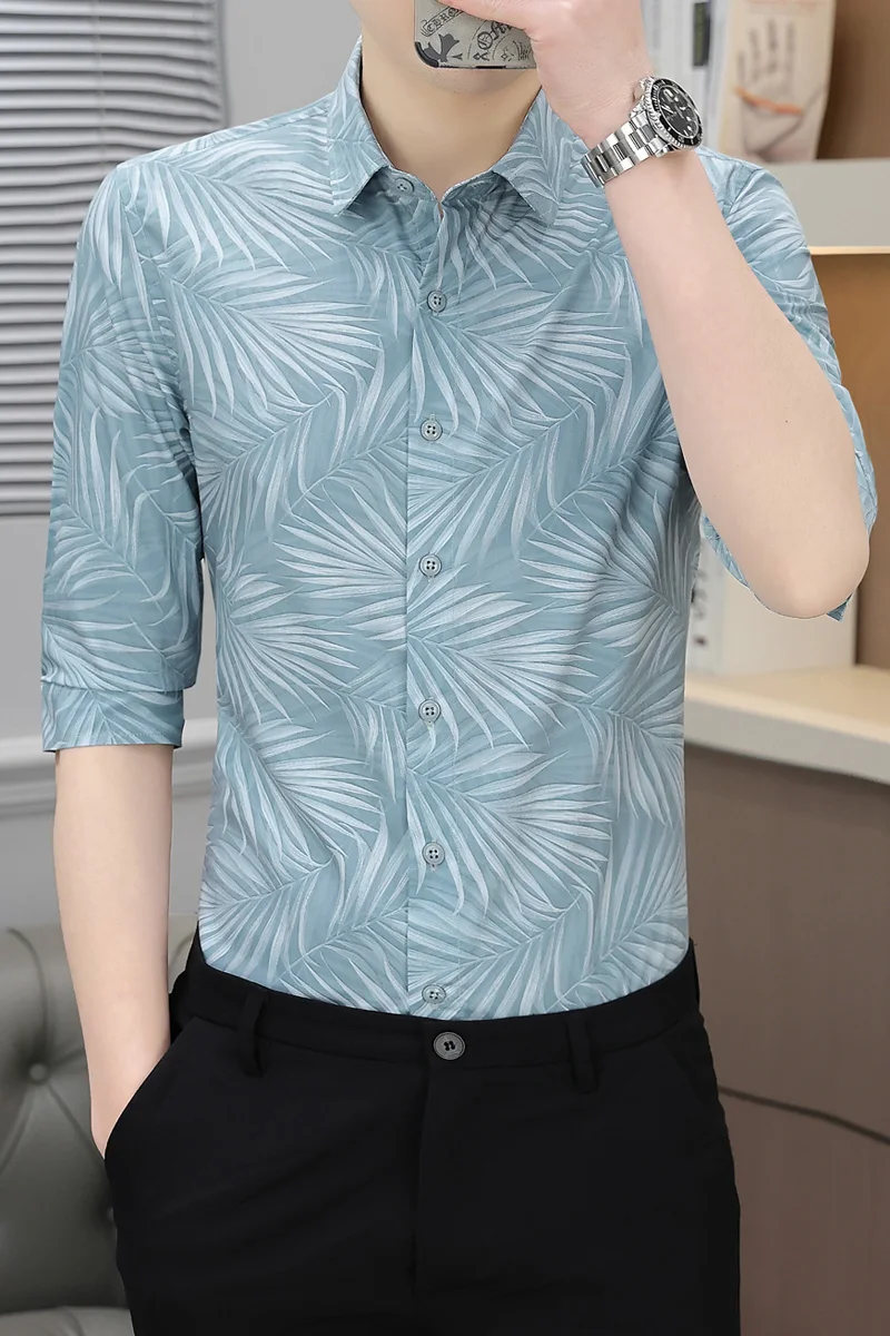 2026 Summer New Style Men's Fashion Casual Collar Short-Sleeved Cool-Feel T-Shirt Polo Shirt