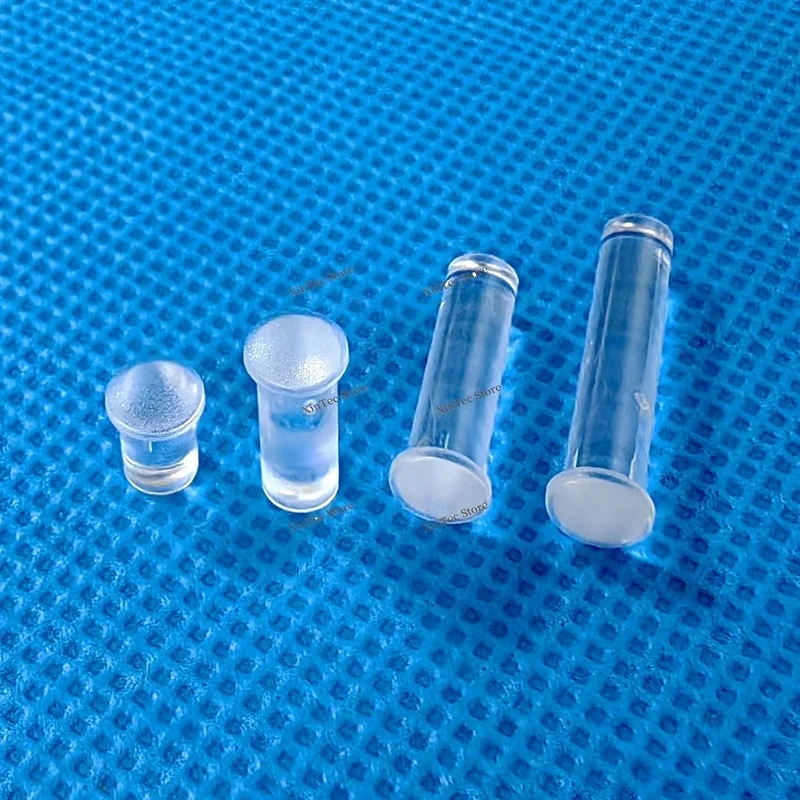 100Pcs 4MM Aperture Round With Clip Mark Transparent LED Chip Emitting Tube PC Light Guide Rod