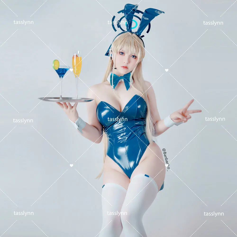 Blaue Archiv Toki Cosplay Kostüme blaue Hasen Mädchen Halloween Kostüme für Frauen Hasen Overall