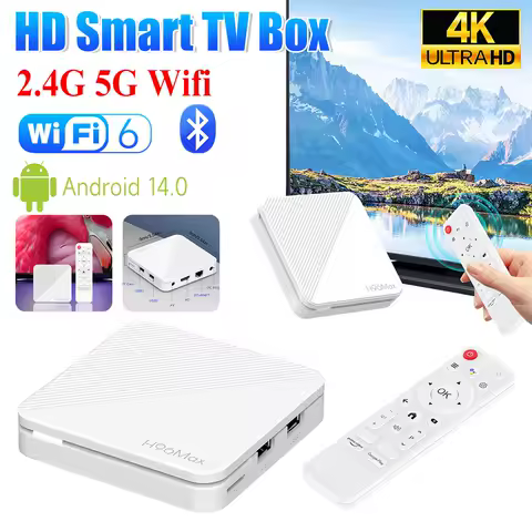 H96 MAX H313 Smart Android TV Box 2.4G/5G Dual-WIFI 3D Video Media Player 4K HD Wifi6 Android 14.0 Smart TV Box Home Theater