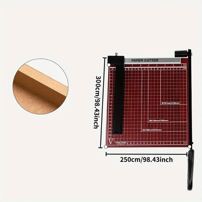 A4 Paper Guillotine Cutter Trimmer Home Office School Paper Photo Aluminum Copper PVC Cut Tools Professional Cutting Machine 1PC
