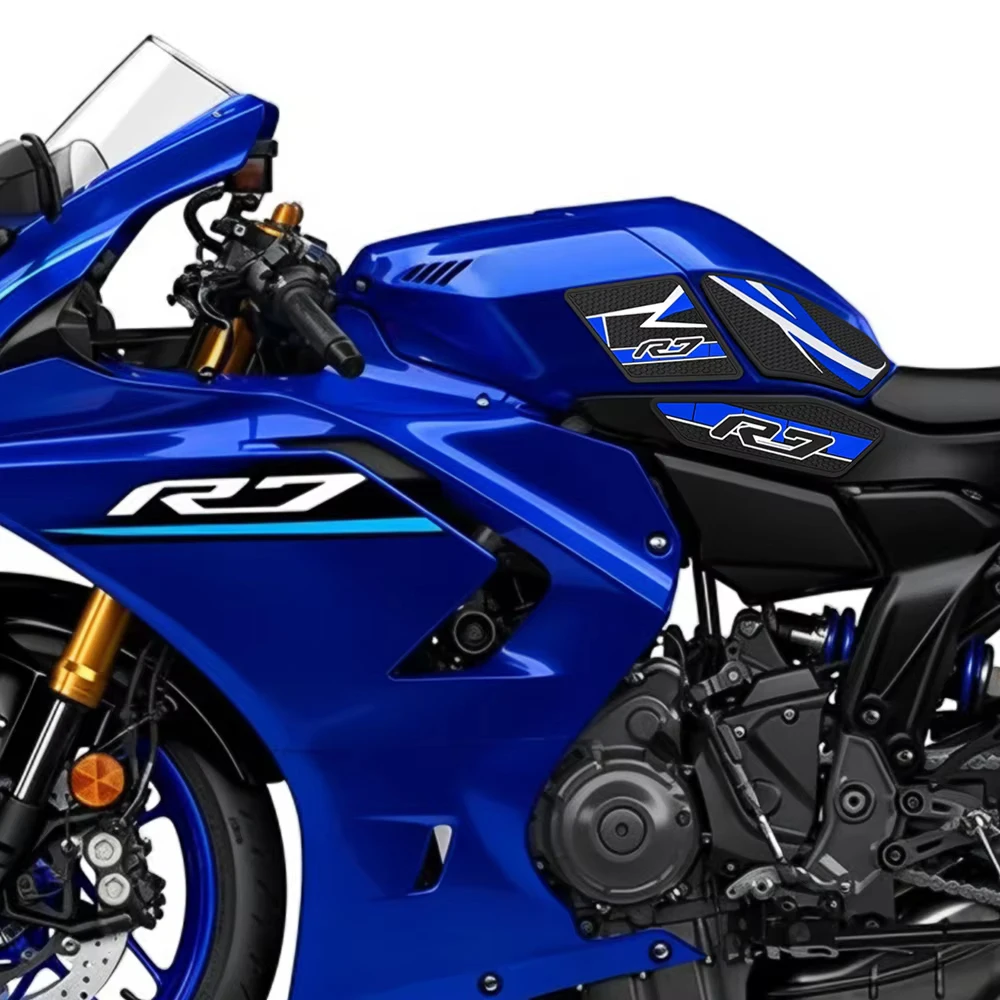For Yamaha YZF-R7 YZFR7 2026 Motorcycle Accessories Rubber Gas Tank Decoration And Protection Thicken Decals Fuel Tank Stickers