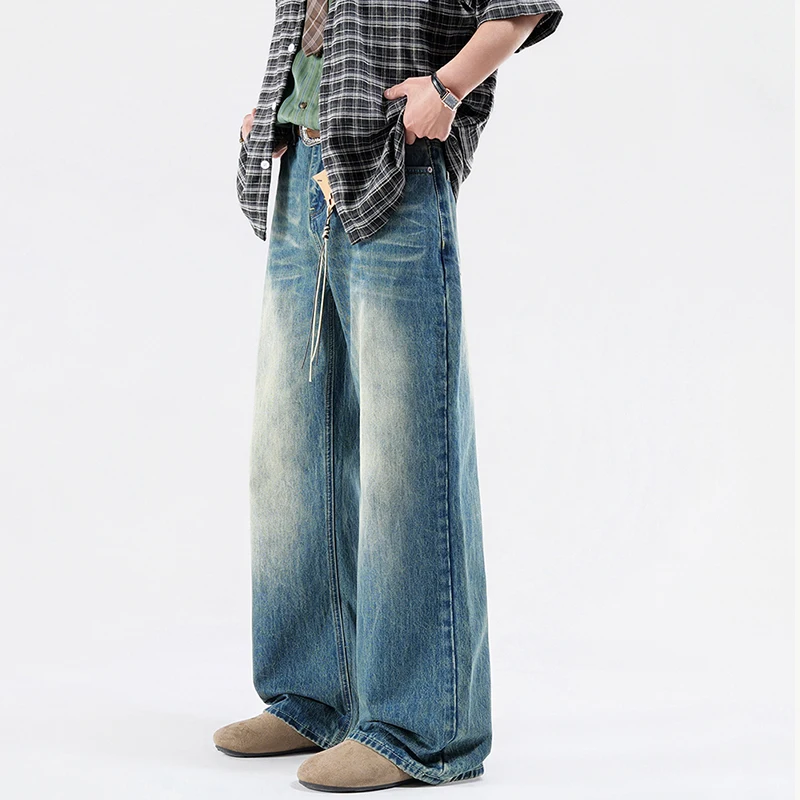 KSTUN Bootcut Jeans Men Flared Pants Clean Fit Loose Fit Jeans Streetwear Vintage Washed Multi-colors Available No Accessories