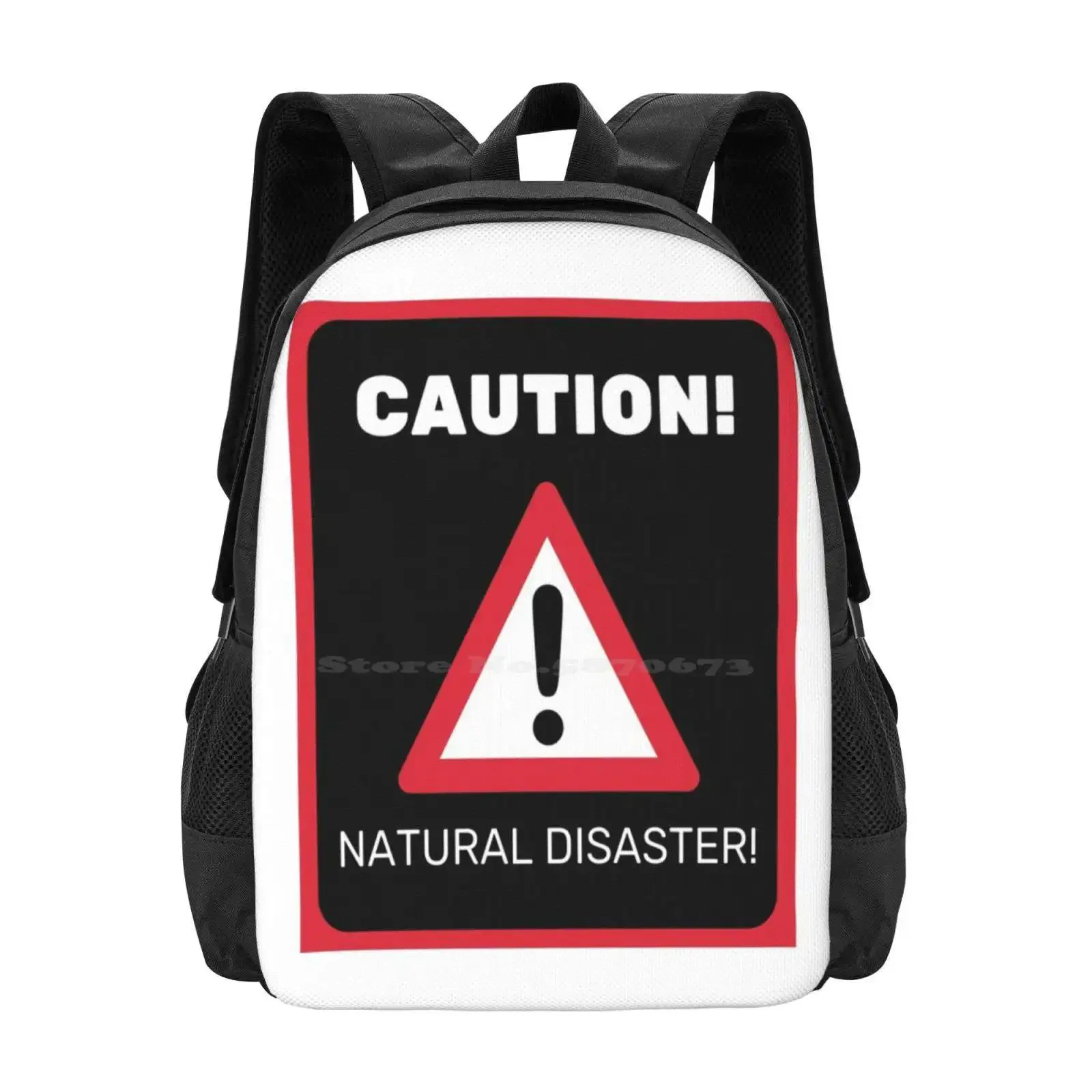 

Осторожно! Натуральная катастрофа! Школьные сумки для девочек-подростков, дорожные сумки для ноутбуков, предупреждение о естественном катастрофах, ходьба, катастрофа