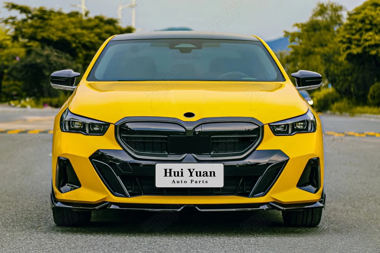 Car Bumpers for 5 Series G60 G68 2024-2025 Upgrade to G60 MT Model Contain Front Rear Bumper Grille Exhaust Pipe Side Skirts
