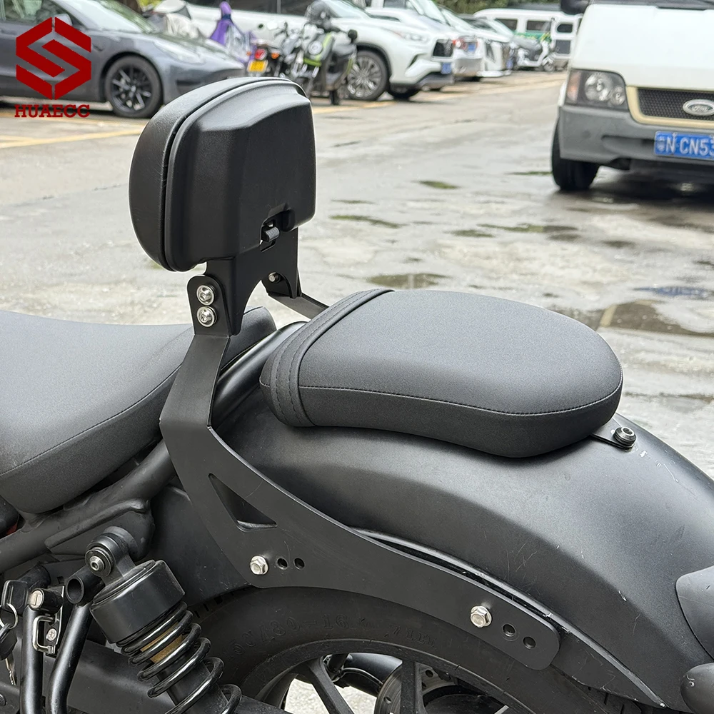 Motorcycle Backrest Rear Passenger Seat Back Rest Stay Protection Pad for Honda CM300 CM500 2017 2018 2019 2020 2021 2022-2025