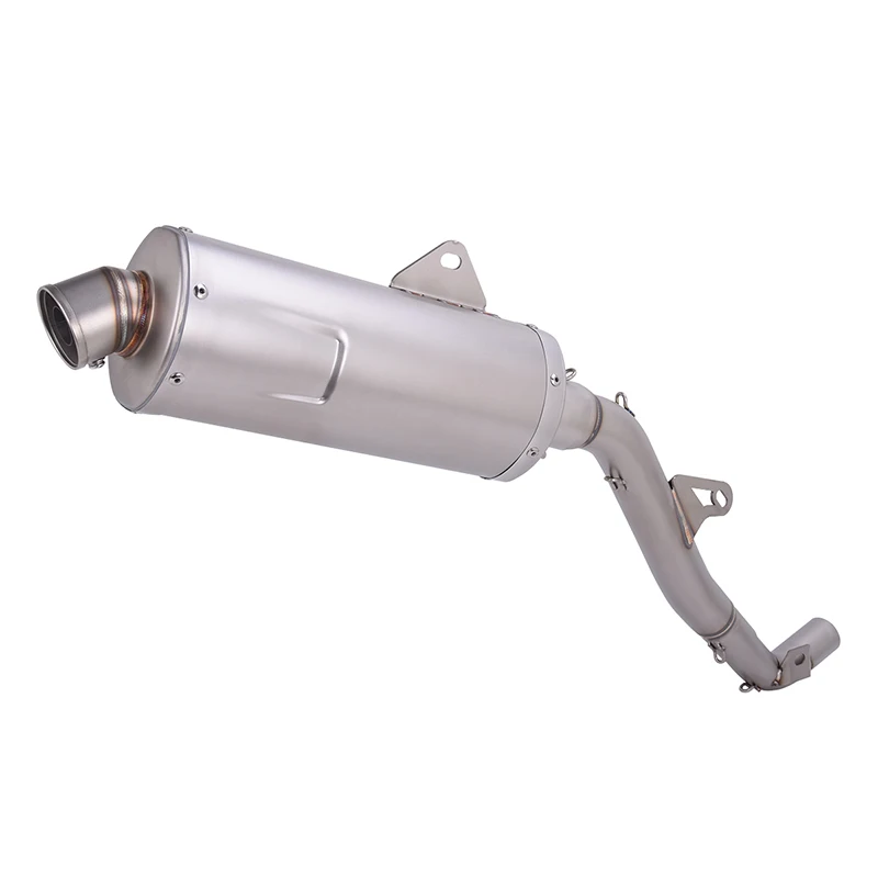 

For Suzuki DR650S DR650SE 1997-2025 Motorcycle Full Exhaust System Middle Link Pipe Espace Moto Muffler Tube Stainless Steel