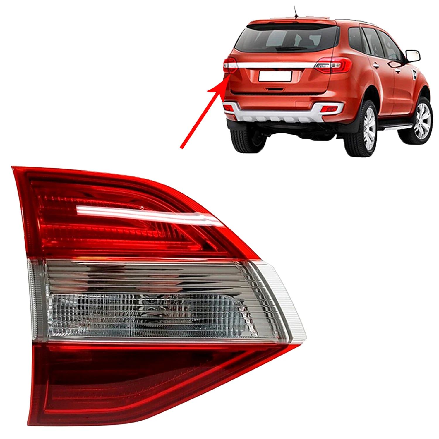 Inner Tail Lamp Rear Reflector Right / Left For Ford Everest SUV 2015 2016 2017 2018 EB3Z13404E EB3Z13405E Autoparts