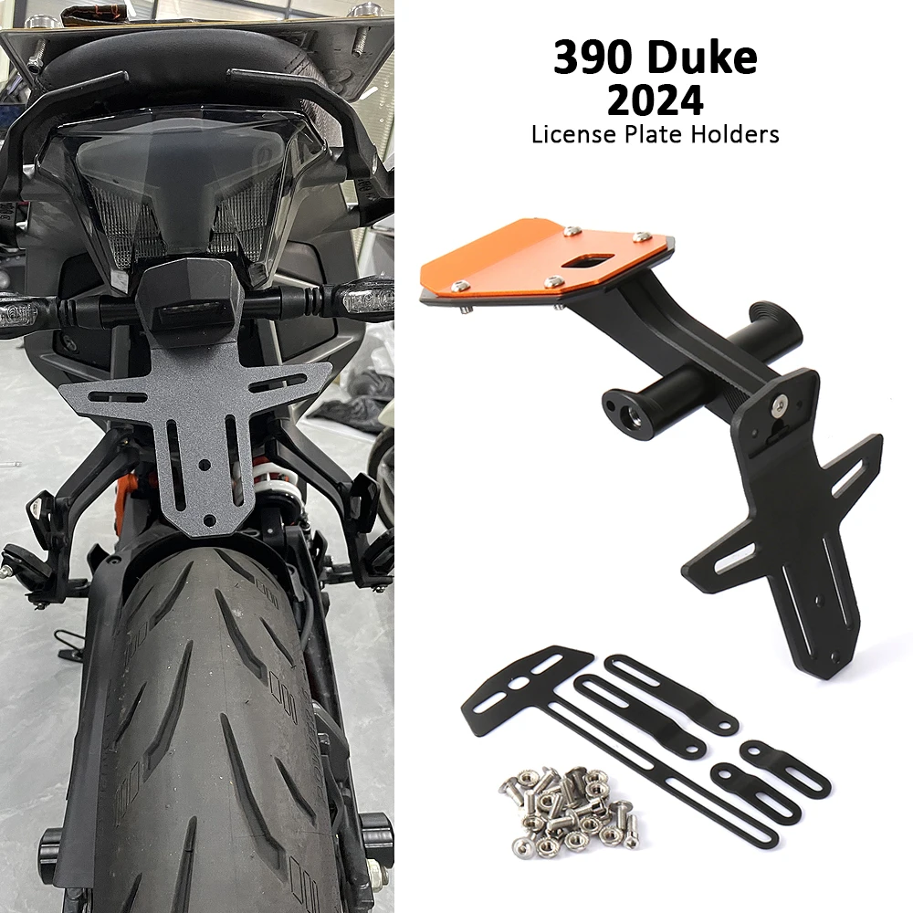 

Motorcycle Rear License Plate Holder Bracket Tail Tidy Fender Eliminator For 390DUKE 390Duke Duke 390 DUKE 2024