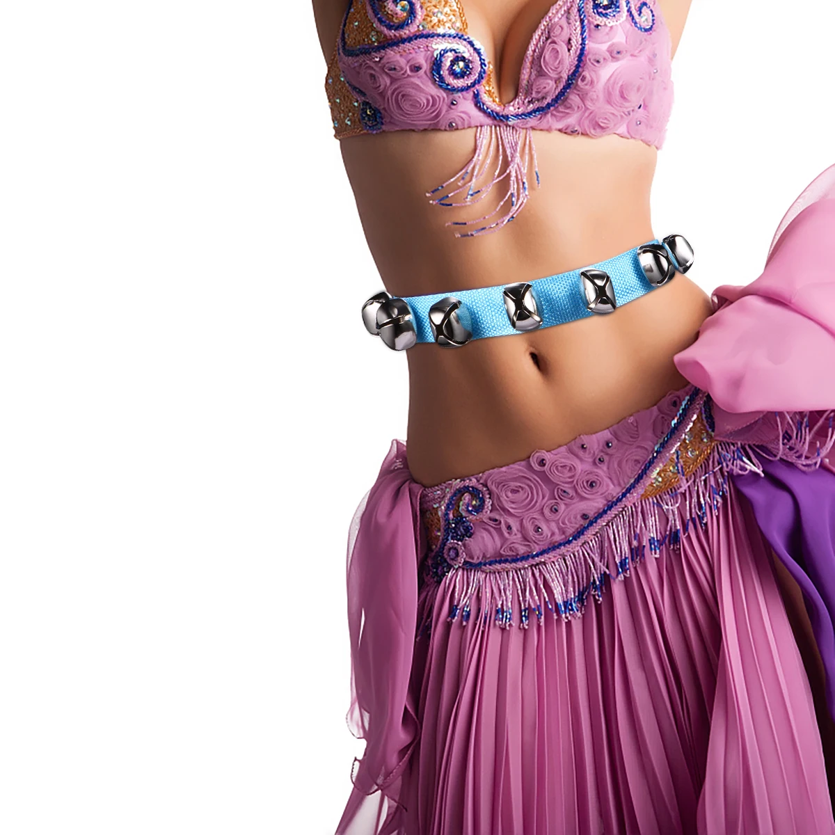 Campana in vita Tamburello Strumenti musicali per bambini Sonaglio a percussione per bambini Campane da polso Chiama Jingle Mano per bambini Bambino