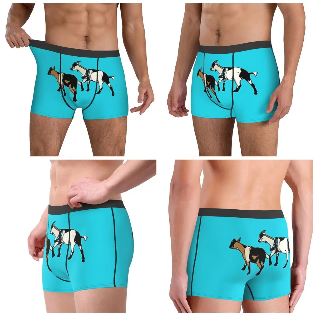 ボクサーパンツ ショーツ ヤギ パンティー メンズ ソフト下着 オムマン ボーイフレンド ギフト用