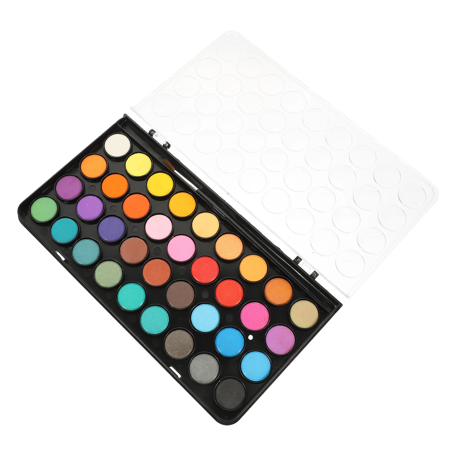 

Watercolor Paint Set Solid Pigments Quick Dry Portable Compact Colors Mixing Plate Supplies Watercolor Painting Kit