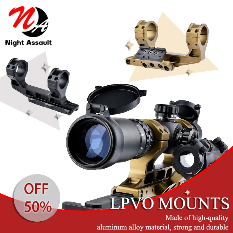 

Tactical Fast LPVO Scope Offset Optic QD Mounts Fit 20MM Rail Sight Base Weapon Airsoft Accessroies 25.4mm 30mm