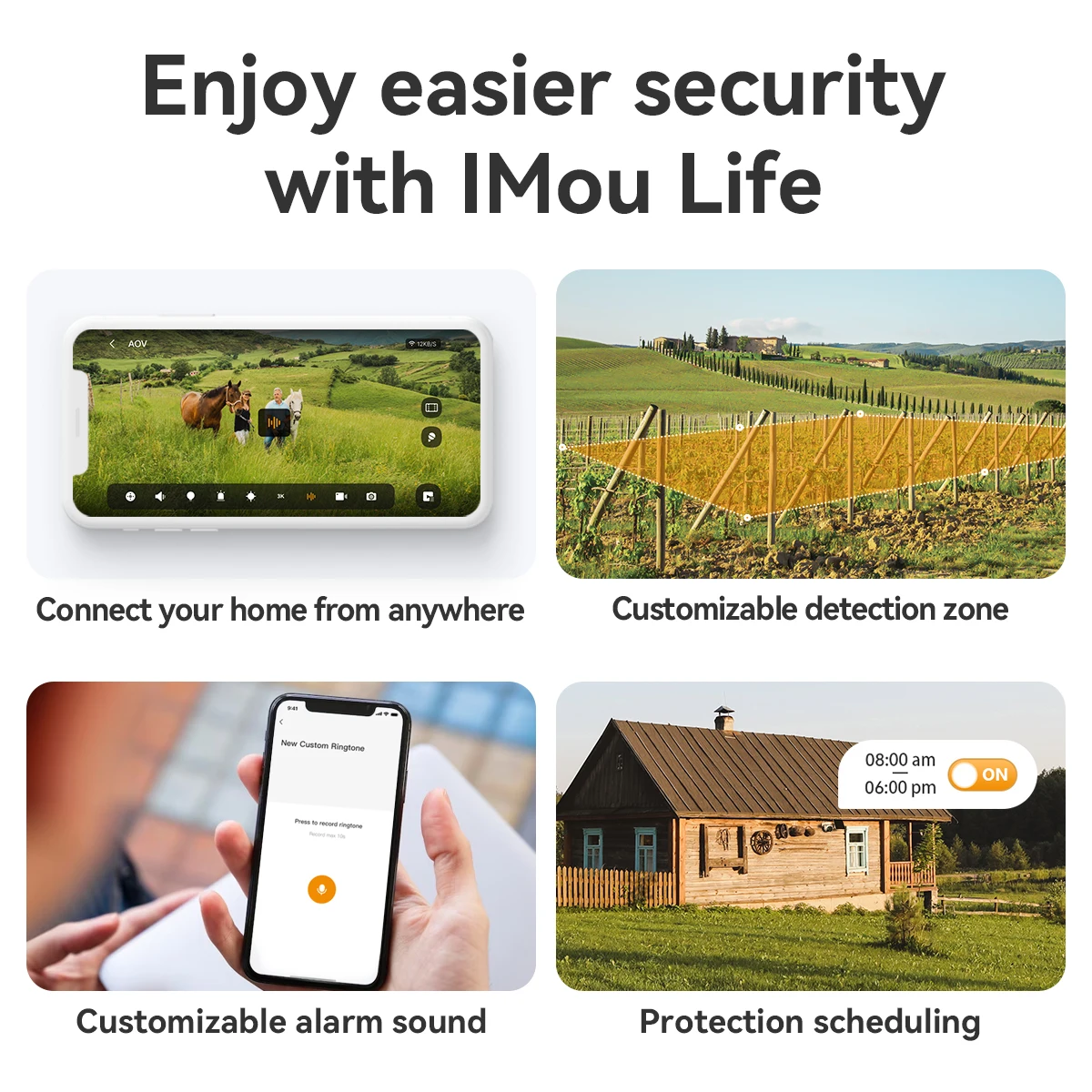 IMOU AOV PT 5MP With Solar Panel 360° PTZ Outdoor Security Camera 4G LTE Wifi Network 10000mAh Battery Auto Tracking IP Camera