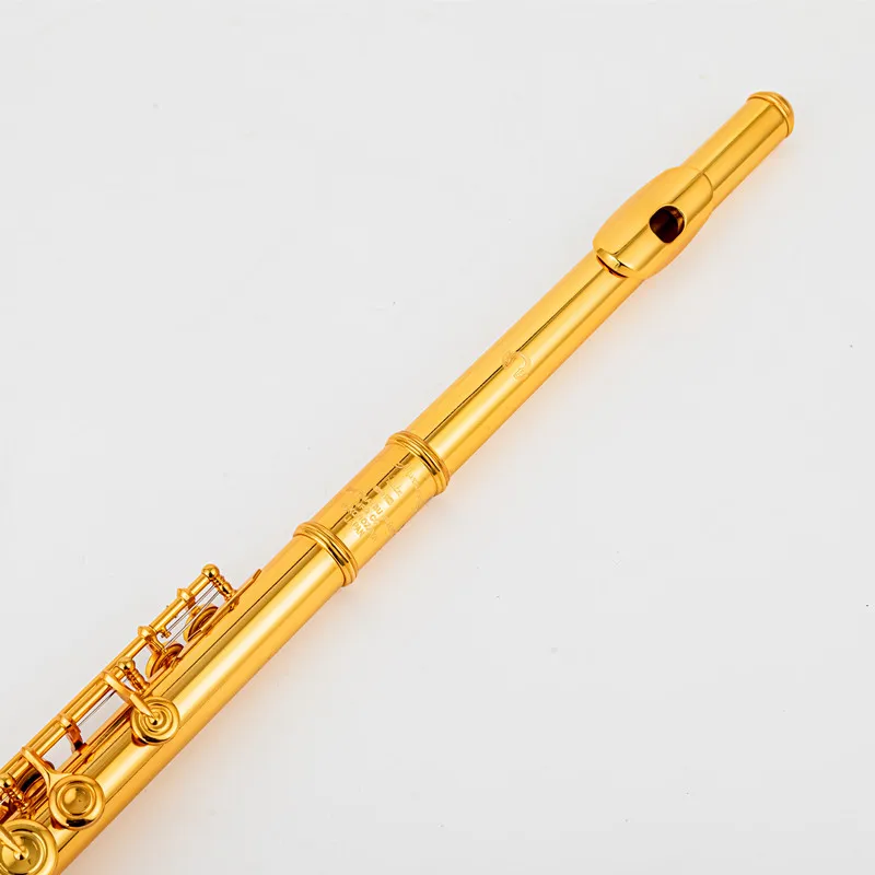Powell Flutes C-Tune Professional 17-Key Open-Hole Flute Gold Plated with Case