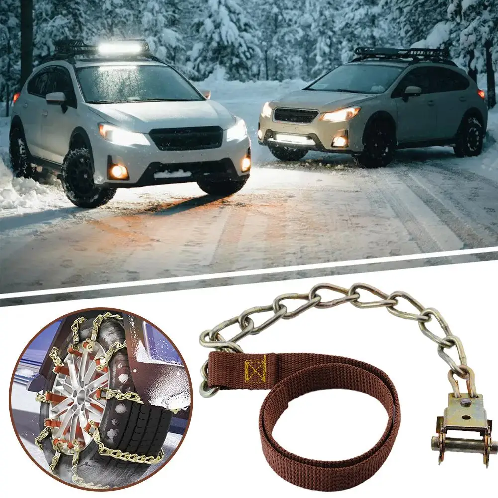 Universal Car Winter Snow Chains Iron Steel Snow Chain Anti-skid Strong Tire Chains Truck SUV Snow Chains Tire Ice Emergency Mud