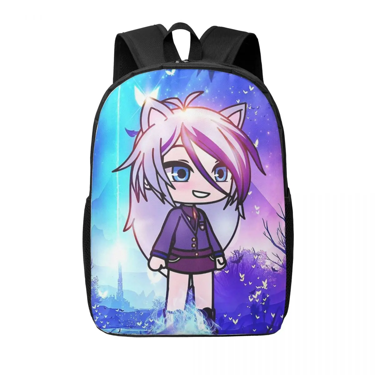gacha-vida-na-floresta-magica-mulher-mochilas-meninos-meninas-bookbag-estudantes-sacos-de-escola-portabilidade-viagem-bolsa-de-ombro