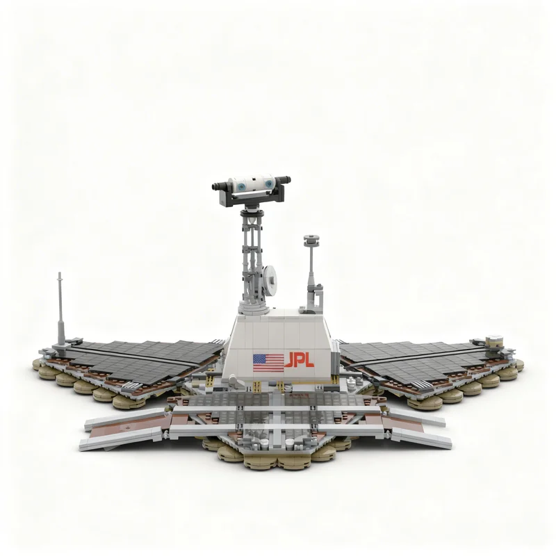 2102pcs MOC NASA Mars Lander Pathfinder Sojourner 1 9 Space Model Building blocks Construction toys Christmas gifts Brick Kids