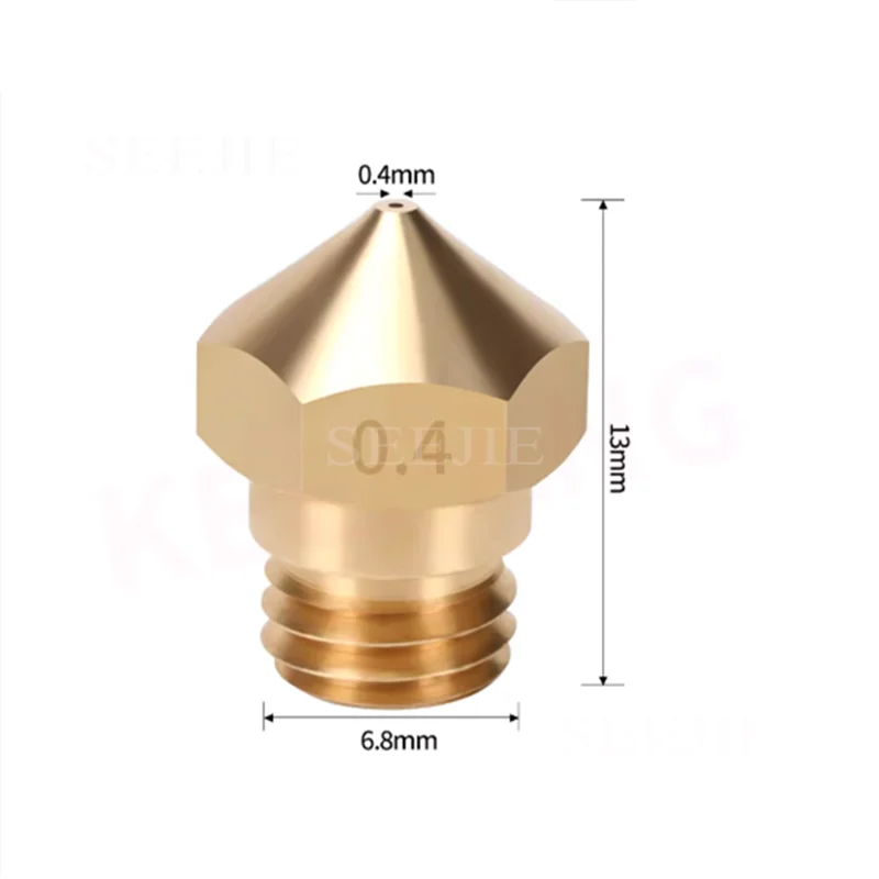 4pcs FLASHFORGE Creator Pro /Dreamer 0.4mm Copper Replacement Nozzle Original Version / Updated Version