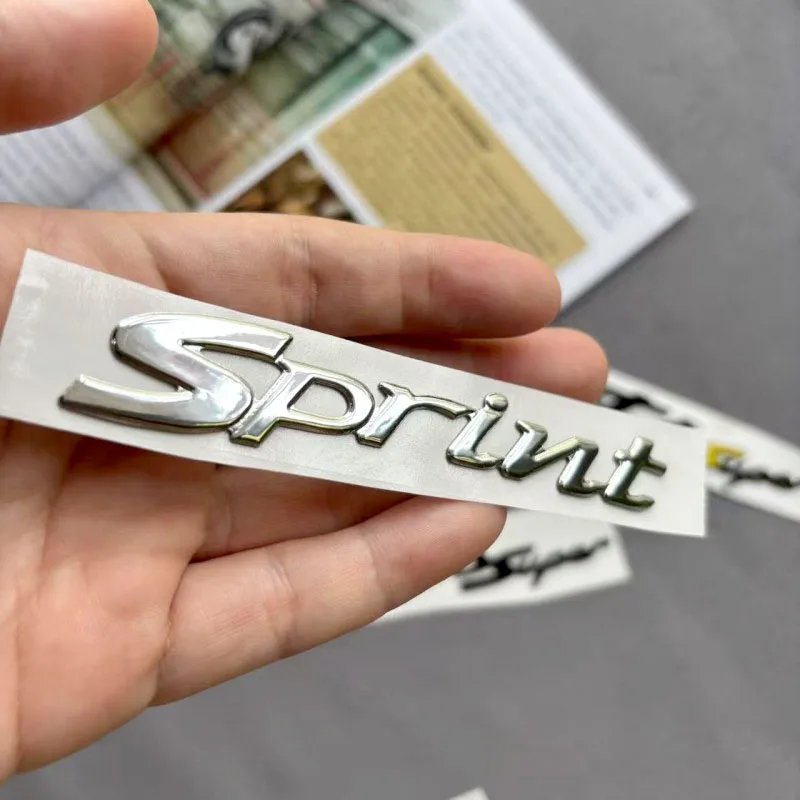 S Super GTSSUPER Sprint Motorcycle Badge Modification Soft Rubber Bright Surface Stickers Decoration Decal For Vespa Piaggio