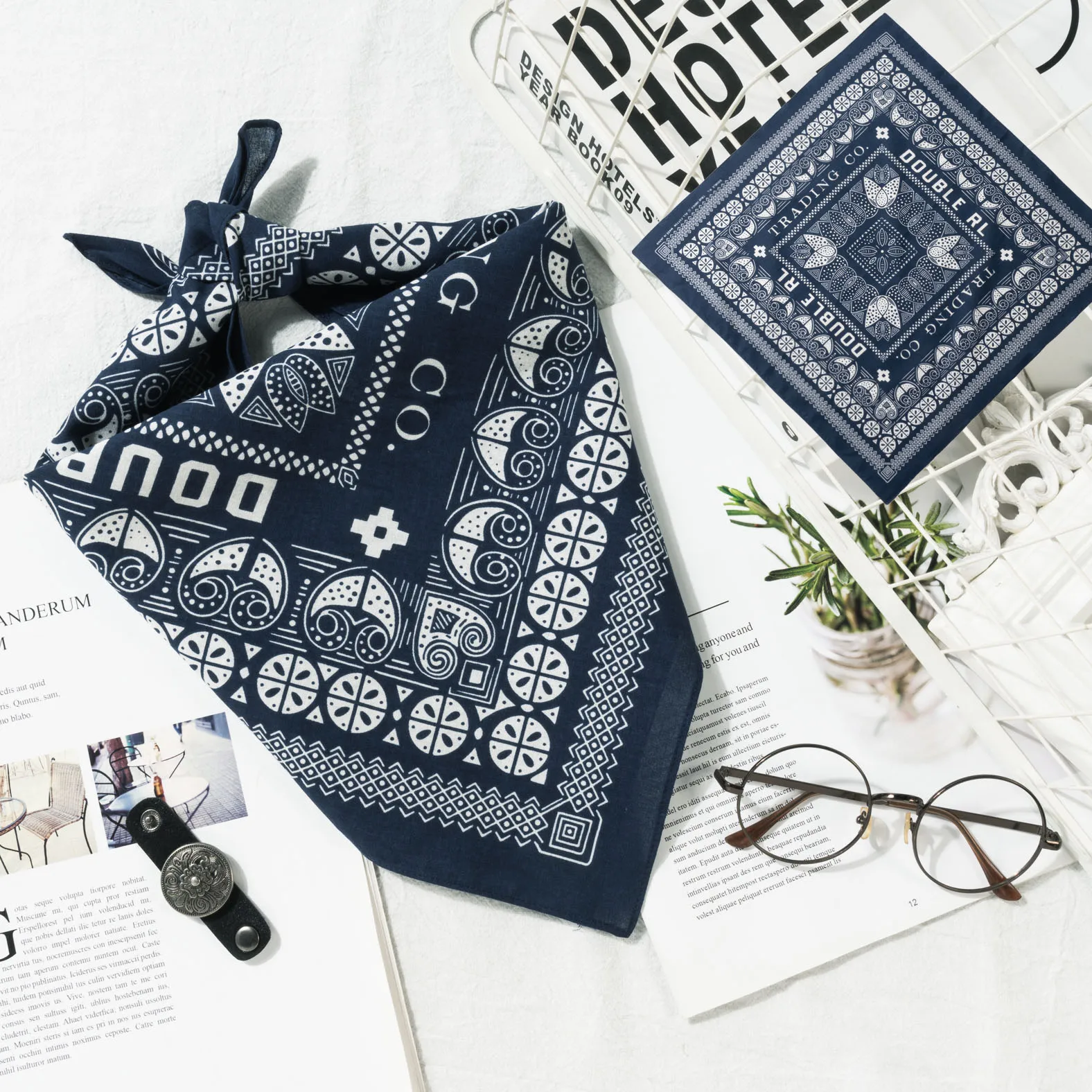 وشاح مربع من القطن الخالص للجنسين، حجاب هيب هوب، رباط شعر للرقص في الشوارع، ربطة عنق لركوب الدراجات النارية، تصميم طباعة عصري