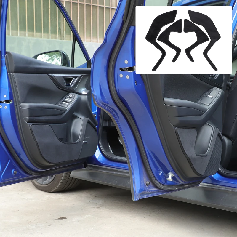 

4piece set Velvet Black For Subaru WRX 2022+ car door anti-dirty mat decorative sticker car interior protection accessories
