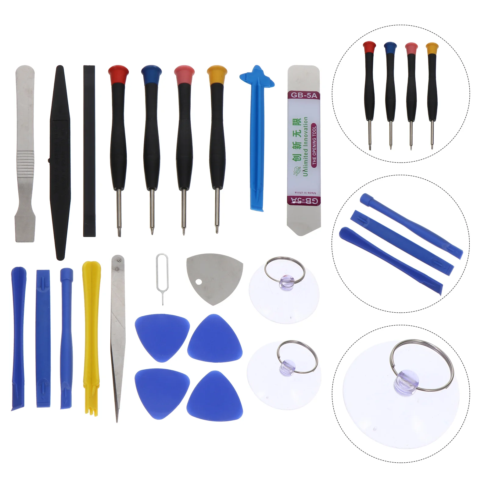 

Mobile Phone Disassembly Tool LCD Repair Screen Tablet Kit Screwdrivers Cell Repairing Opening Toolkit