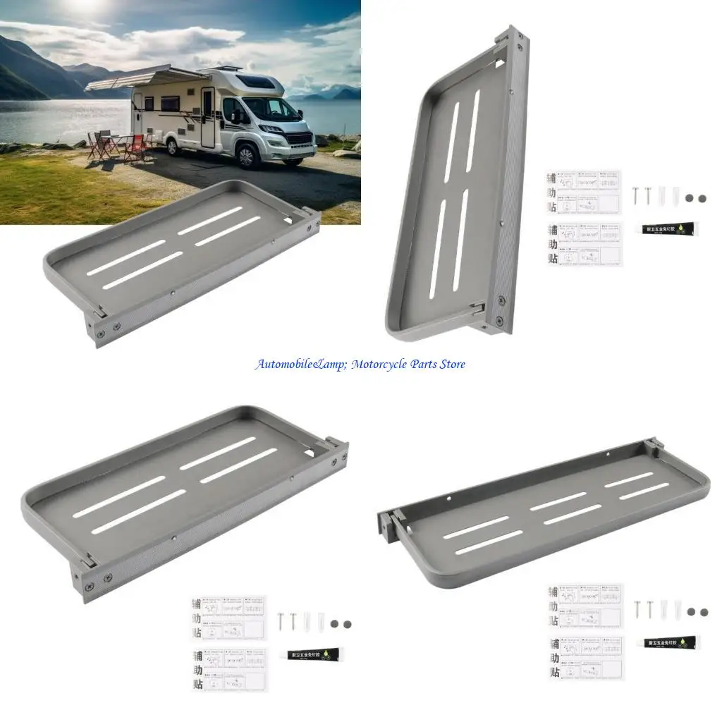 

H7BD Aluminum Wall Shelf Support For RVs Offers Convenient Foldable Storage Solution