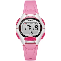 Montre numérique LED pour enfants, rétroéclairage, chronographe, réveil, date, semaine, étanche, antichoc, montres électroniques pour enfants, garçons, filles