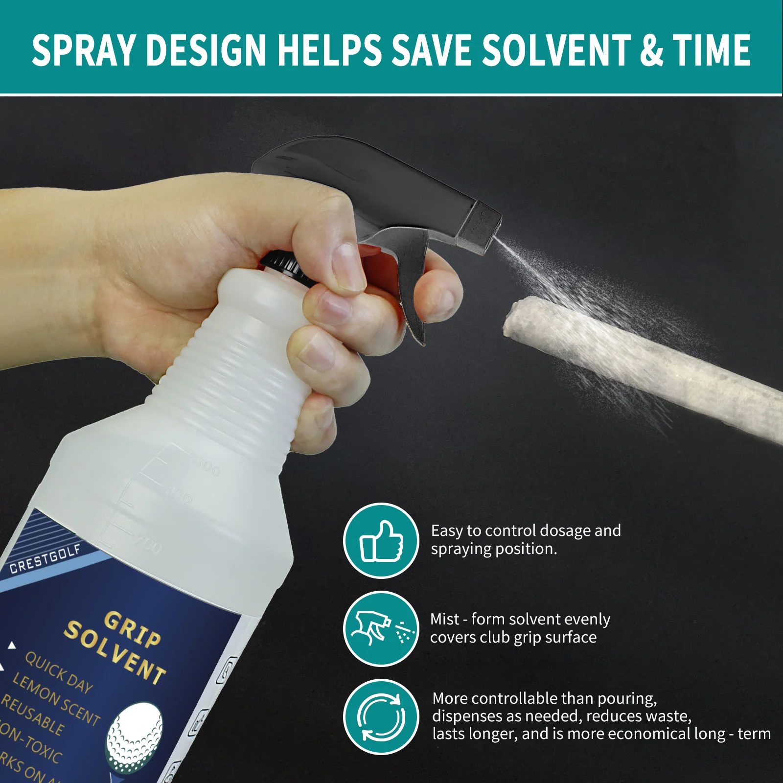 Golf Grip Solvent 32 OZ for Re - Grip Regrip Tape recension och pris
