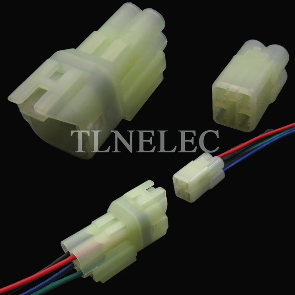 4 Pin Way Automobile Oxygen Sensor Unsealed Sockets Auto Wire Cable Connector with Wires 6187-4441 6180-4181