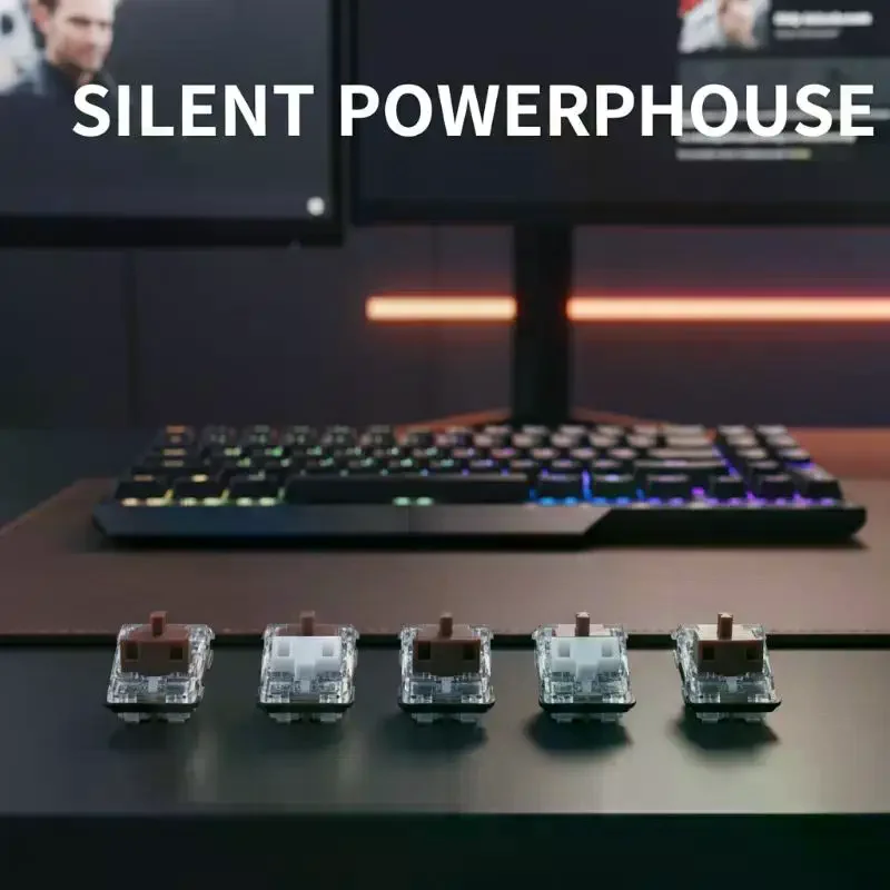 5 Peças de Interruptores de Teclado de Perfil Baixo para Reparo de Teclados G913 G915 G813 G815 - Interruptores Brancos, Marrons e Vermelhos