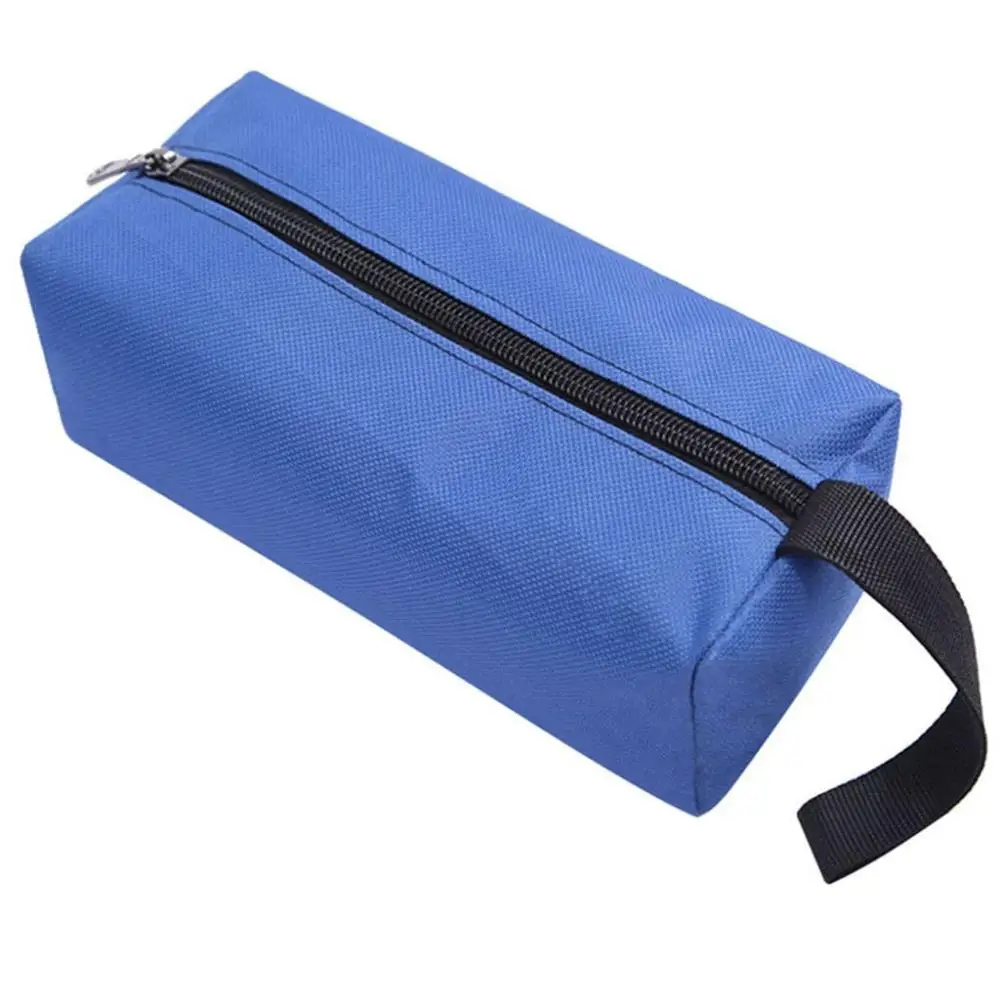 Instrument Organizer Portable Oxford Cloth Electrician Gift Hand Tool Pouch Canvas Zipper Pouch Tool Storage Holder Tool Bag