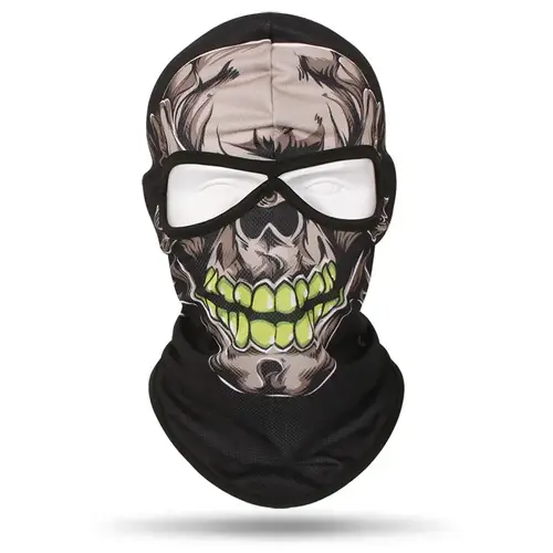2 Holes Skull Balaclava Outdoor Motorcycle Riding Face Mask Windproof Caps Rider Head Cover Ski Masks MTB Bicycle Headgear - Image 27