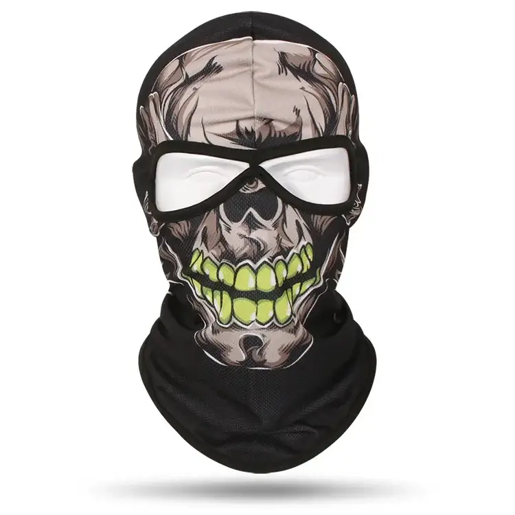2 Holes Skull Balaclava Outdoor Motorcycle Riding Face Mask Windproof Caps Rider Head Cover Ski Masks MTB Bicycle Headgear - Image 27