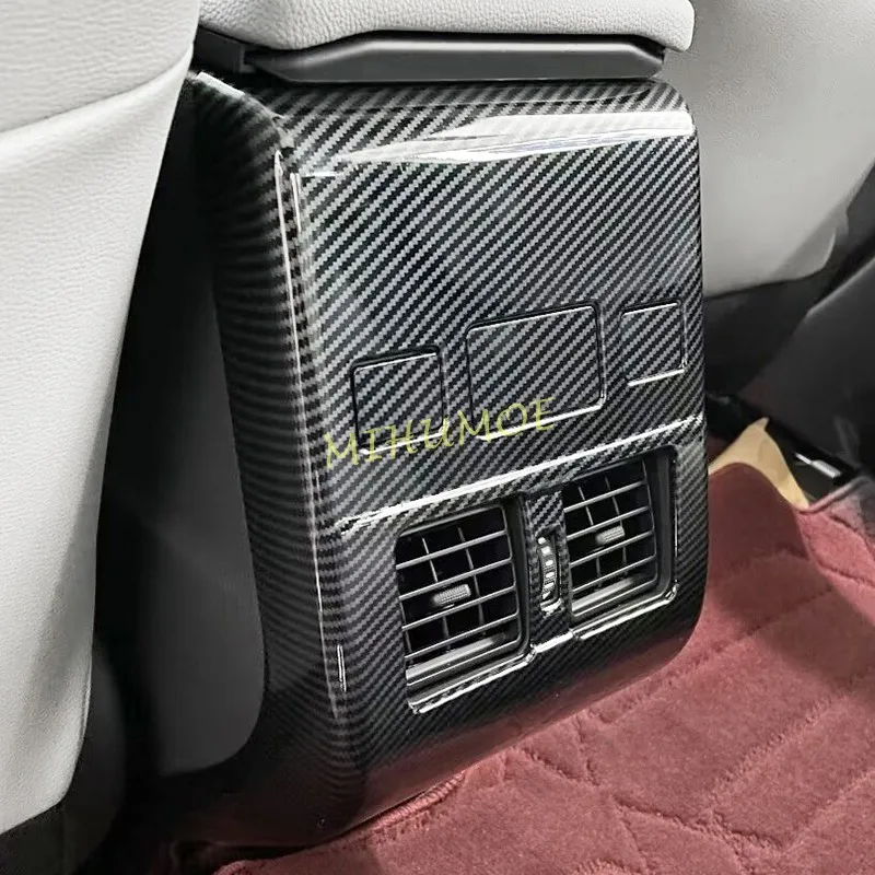 

Накладка на задний воздуховод с узором под карбон для Subaru Solterra Toyota Bz4x EA10 2023 2024 2025, стайлинг автомобиля