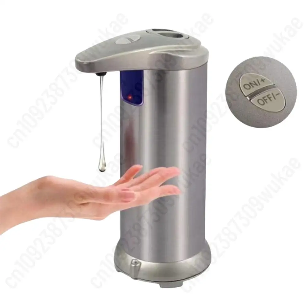 280ML Hand Free Soap Dispenser Infrared Motion Sensor Electric Soap Dispenser Automatic Soap Dispenser for Kitchen Bathroom