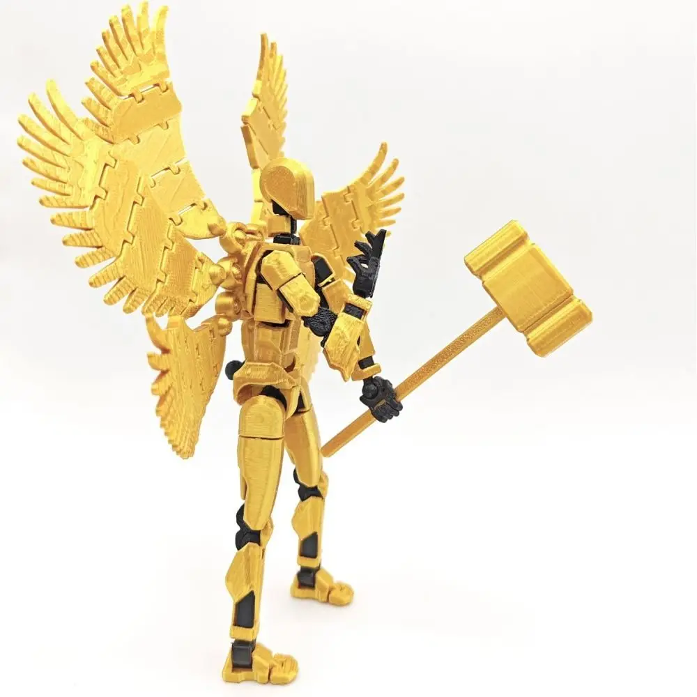 Dekoracja na biurko, figurka akcji T13 drukowana 3D, robot zmieniający kształty ABS, manekin robota, figurki akcji, model wielowarstwowy, ruchome.